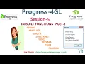 Progress 4GL-Session-5 In-Built Functions Part-1 vitechtalks String Functions