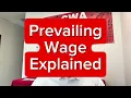 What is Prevailing Wage