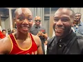 Claressa Shields Floyd Mayweather EXCLUSIVE After KNOCKOUT Win Best Fighters From Michigan