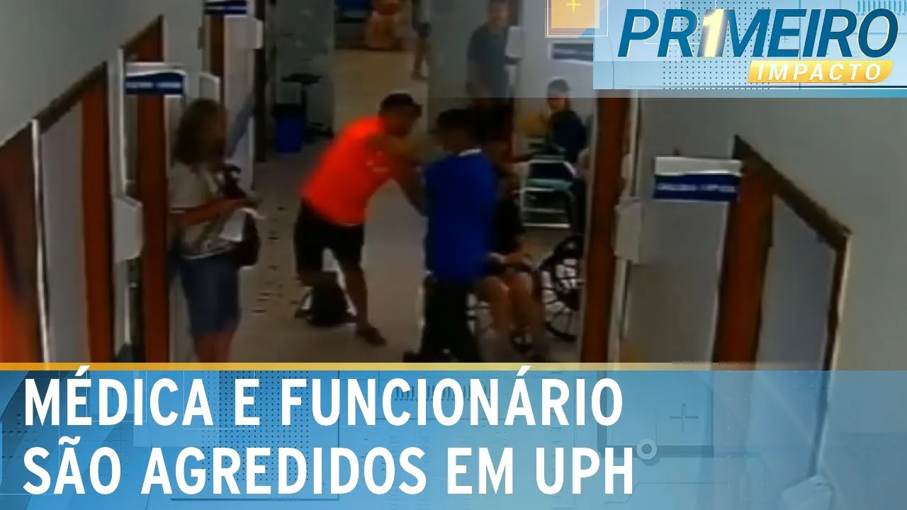 Médica e funcionário são agredidos por acompanhante de paciente | Primeiro Impacto (06/09/23)