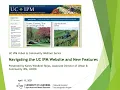 Navigating the UC IPM Website and New Features