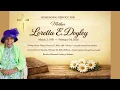 Homegoing Service for Mother Loretta E Doyley