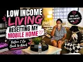 LOW INCOME LIVING Resetting My 1968 mobile Home Before I Go Back to My Waitress Job