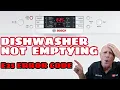 Bosch Neff or Siemens Dishwasher not emptying fault E25 Error Code how to unblock