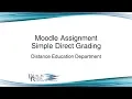 Moodle 3 4 Assignment Grading - Simple Direct Grading