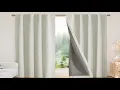Joydeco Blackout Curtains for Bedroom 72 Inch Long 100 Light Blocking 2 Panels Light Beige Drapes