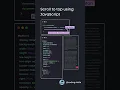 Scroll to top using JavaScript