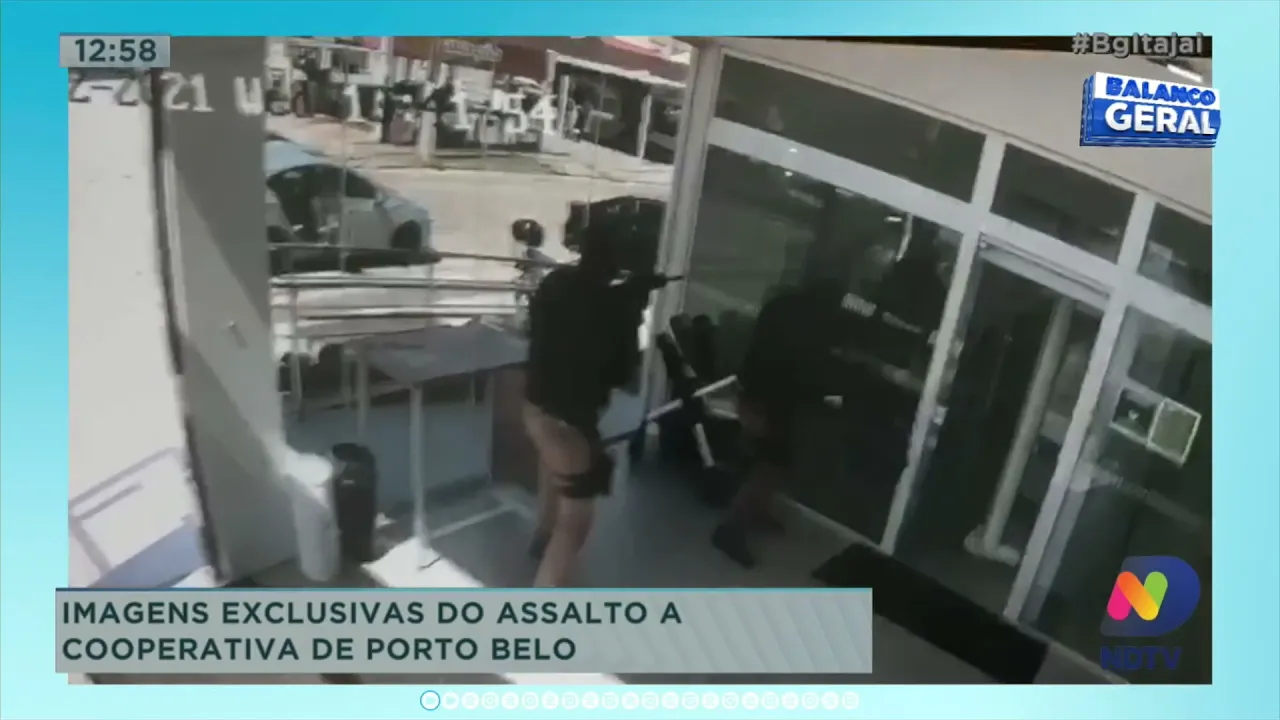 Bandidos armados assaltam cooperativa de crédito em Porto Belo