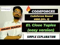 E1 Close Tuples easy version Codeforces Round Div 3 CODE EXPLAINER