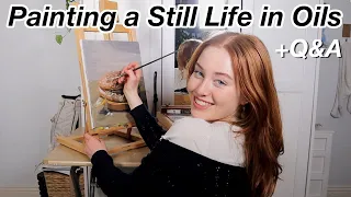 Download Painting a Still Life Oil Painting while Answering Your Questions ~ Raylee | R Studios MP3