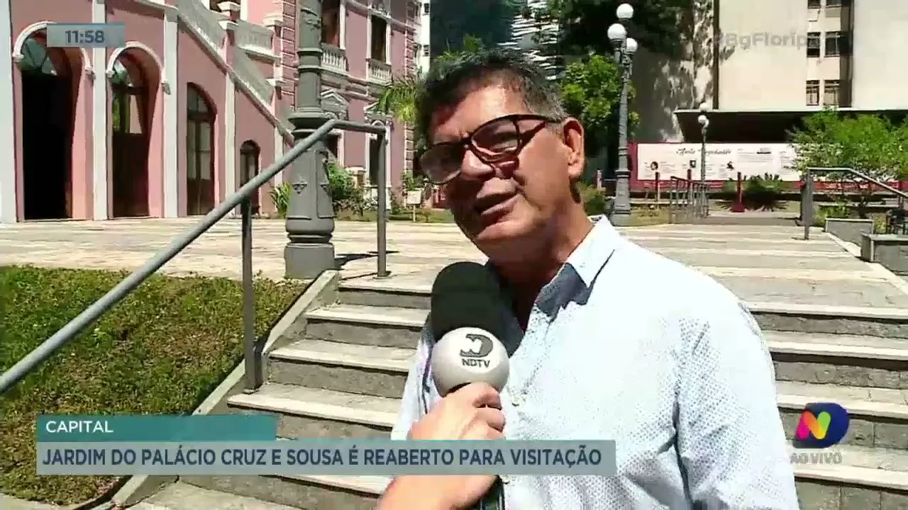Jardim do Palácio Cruz e Sousa é reaberto para visitação