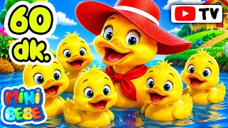🦆 Beş Küçük Ördek | 1 Saat En Sevilen Eğitici Çocuk Şarkıları