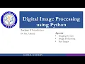 Lecture 01 Introduction to Image Processing