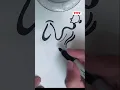 Line art dancing couple