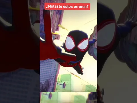 🕷️🔴5 Errores en Spider-man Across rhe Spider-verse Que No Viste #Spider-man #MilesMorales