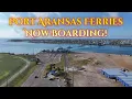 Port Aransas Ferries Were Busy on Sunday Morning on the Aransas Pass Side of the Channel