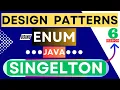 7 Singleton How to create Singleton class using ENUM in JAVA APIPOTHI DESIGN PATTERNS