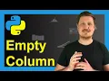 Add Empty Column to pandas DataFrame in Python 2 Examples Attach String NaN float Function
