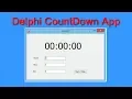 Delphi Pascal Count Down Application