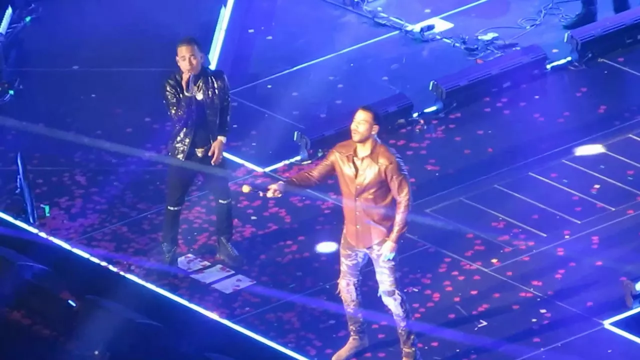 ROMEO SANTOS x OZUNA Live HD - El Farsante GOLDEN TOUR Concierto En Vivo HD NYC MSG