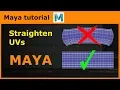 Maya tips tricks - Straighten UVs