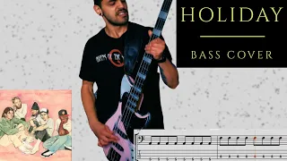TURNSTILE - HOLIDAY BASS COVER With Tabs