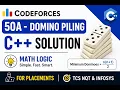 Codeforces 50A - Domino Piling C Solution Math Logic for Placements TCS NQT Infosys