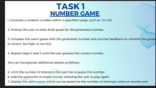 NUMBER GAME using Java Codsoft internship Java Developer