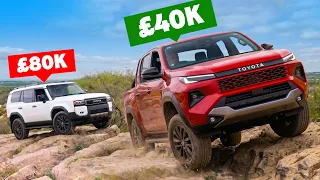Can the NEW Toyota Hilux beat an £80k SUV OFF-ROAD?