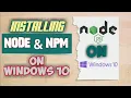 How to Install Node NPM on Windows 10 Codezlux