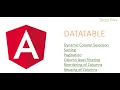 Angular Dynamic DataTable