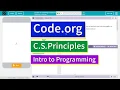 Creating Functions Lesson 5 3 Tutorial with Answers Code org CS Principles