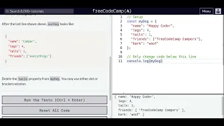Lesson 89 Basic JavaScript Delete Properties from a JavaScript Object