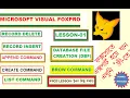 Ms Visual Fox Pro 6 0 Lesson-01 2nd Part Database File Creation