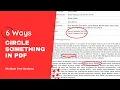 6 Ways to Circle Something in PDF Multiple Free Options