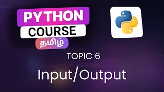 Input Function in Python in Tamil