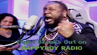 fight breaks out at t pains nappyboy radio podcast with jacksonville rapper young cash