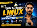 Day 1 Learning Linux 30-Day DevOps Challenge