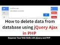 How to delete data from database using jQuery Ajax in PHP PHP MySQL delete record with jQuery Ajax