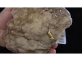 How to calculate the weight of gold in a gold in quartz specimen without crushing it