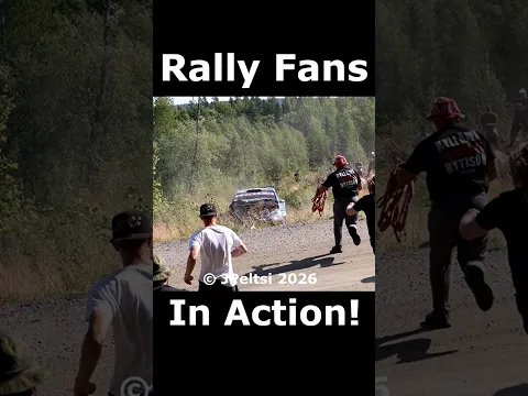 Finnish Rally Fans In Action! #rally #motorsport #shorts