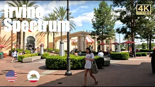4K Irvine Spectrum Center Shopping District Walking Tour Orange County California USA