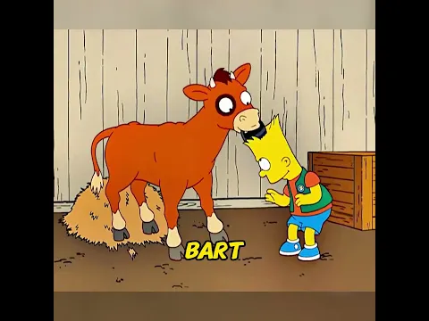 Bart named him Lu and gave him a one of a kind mark #thesimpsons #simpsons