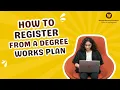 WMU How to register from a Degree Works plan