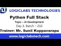 Python Full Stack Batch 232 Day 3
