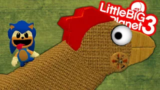 Sonic Becomes a Giant Robot Chicken - LittleBigPlanet 3 PC Gameplay | EpicLBPTime