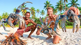 RARE GIANT CRAB Catch & Cook!