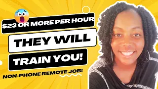 they will train you 23 or more per hour hiring immediately non phone work from home job