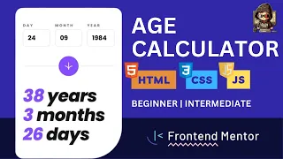 Age calculator app - Frontend Mentor