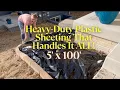 Review of Thickened Plastic Sheeting for Landscaping